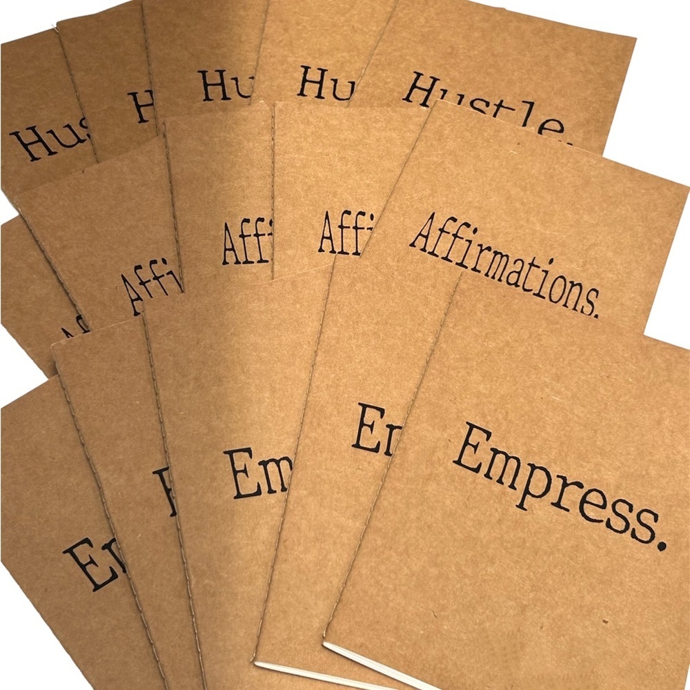 NWT Handcrafted Journal Set | 3 Blank Notebooks | Gift-Ready Stationery